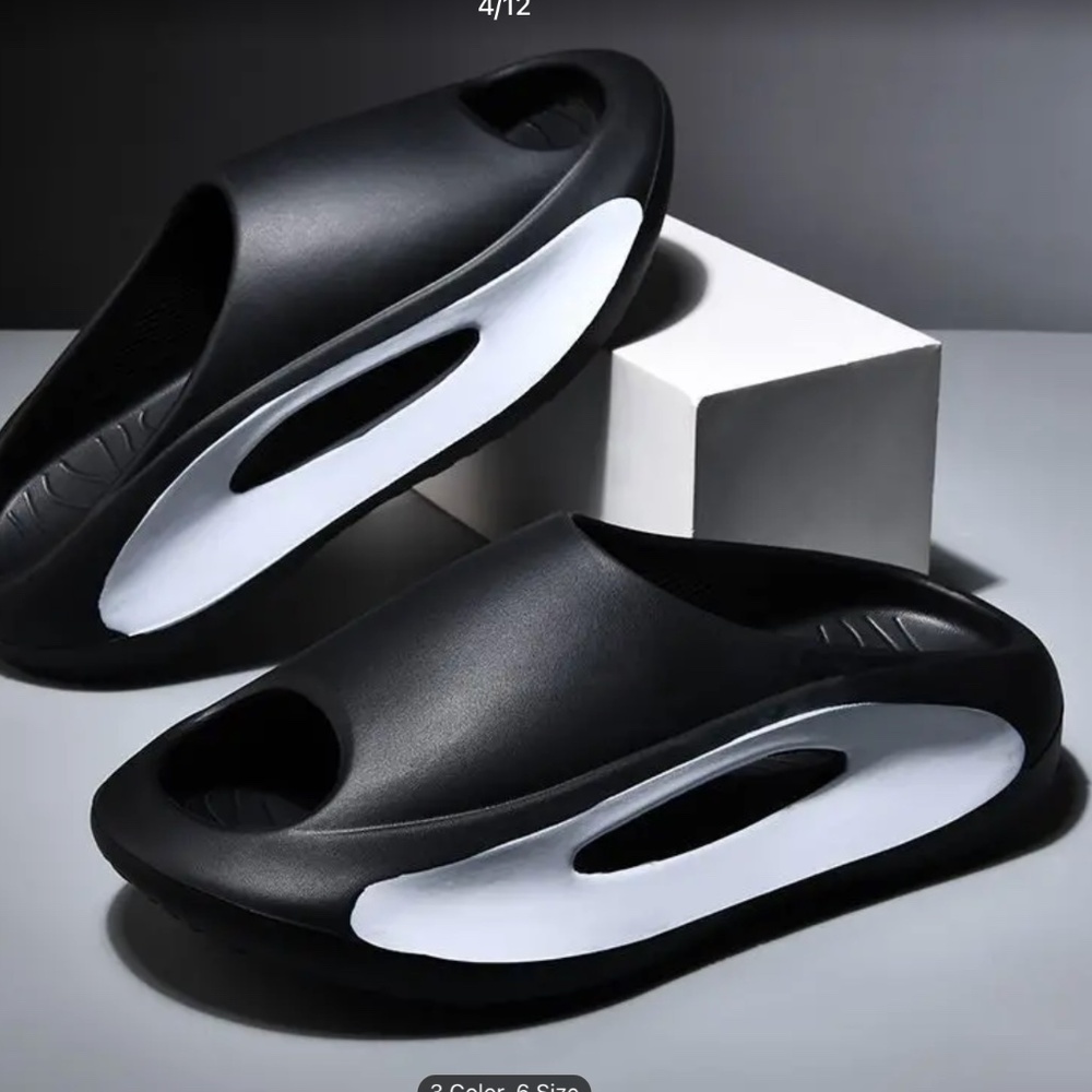 New Unisex Casual Open Toe Slides. Durable Slip On Shoes, Woman size 7